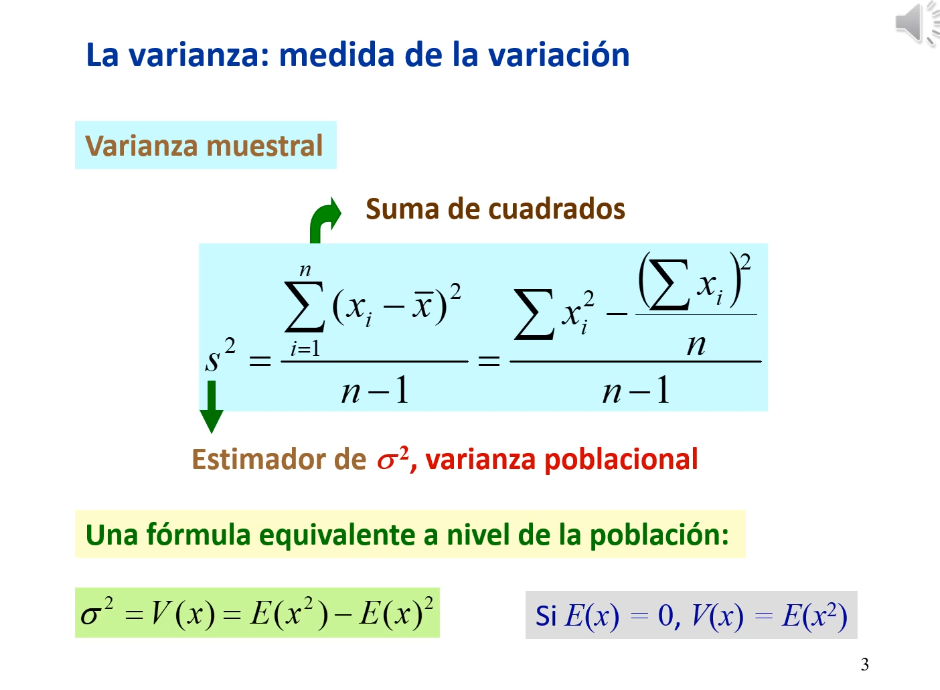 estimador varianza